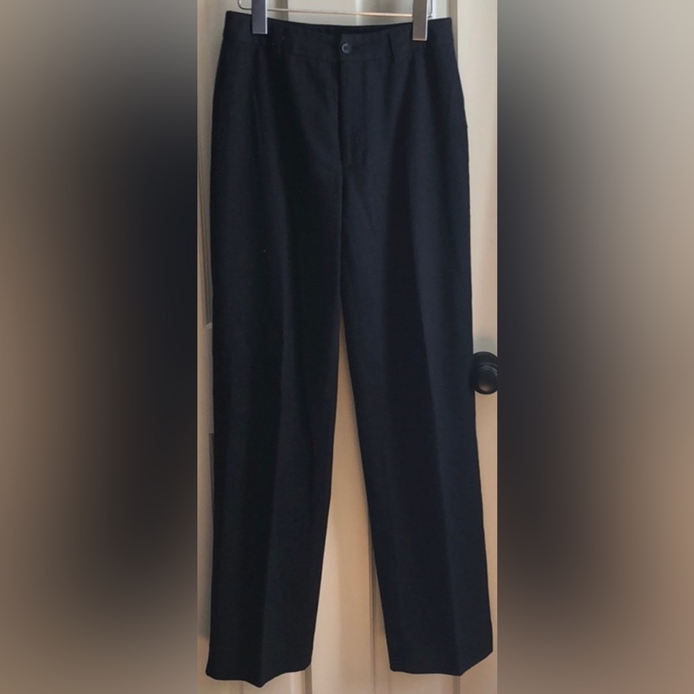 LADIES Banana Republic Vintage Distressed Stretch Navy Blue Wool Pants - SIZE 2